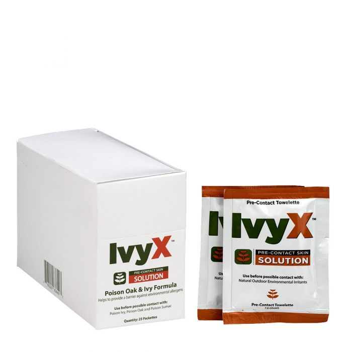 IvyX Pre-Contact Lotion Packets - First Aid Safety